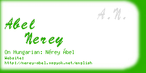 abel nerey business card
